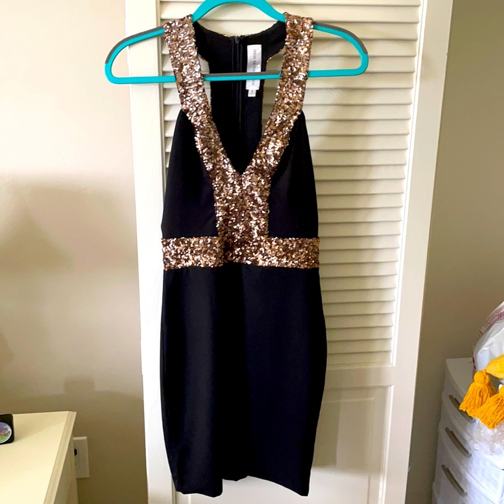 Dress The Population black cocktail dress size S